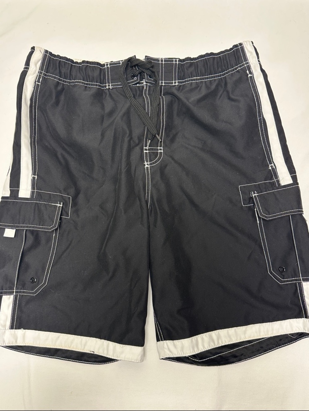 Joe Boxer White Shorts with Black Branded Waist Tag
